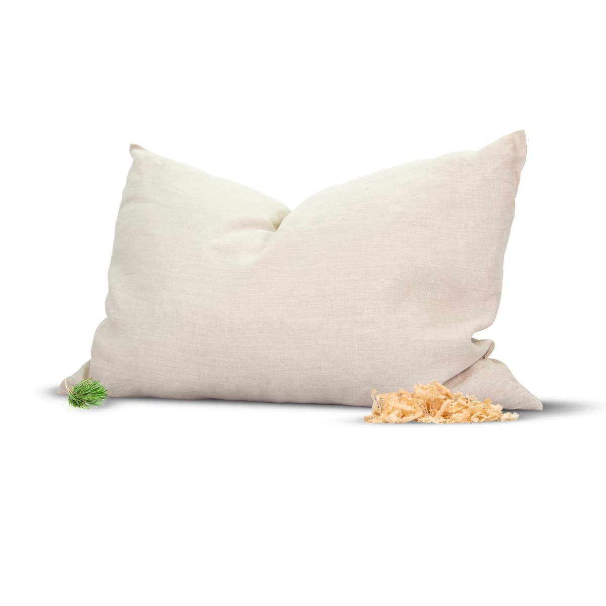 Zirbenkissen 40x60cm 40x60cm, Außenbezug: Leinen
