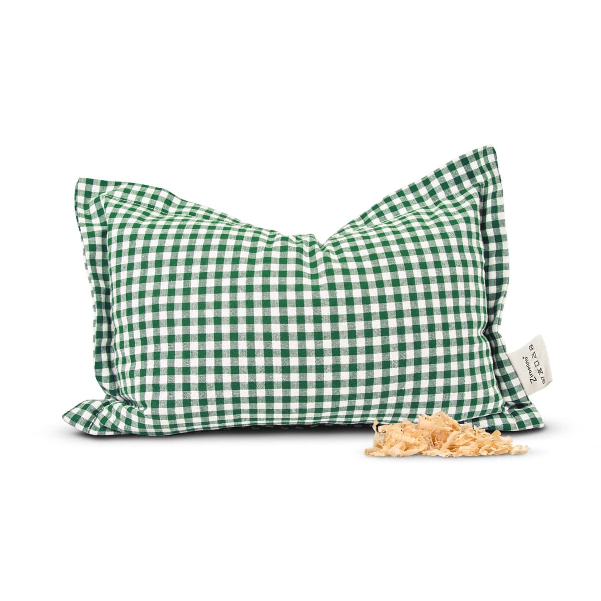 Grünes Zirbenkissen 22x34cm 22x34cm, Außenbezug: 100% Baumwolle